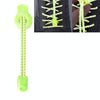 AONIJIE Unisex Adjustable Elastic Reflective Sports Lace Quick Lock Shoelace(Light Green)