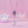 S925 Sterling Silver Cute Hot Air Balloon Cat Beads Jewelry Pendant(SCC2881)