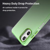 For Samsung Galaxy A06 4G Frosted Translucent TPU Hybrid PC Full Coverage Phone Case(Green)
