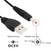 USB Male to DC 3.5 x 1.35mm Power Cable, Length: 1.2m (Black)