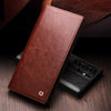 For Samsung Galaxy S25 Ultra 5G QIALINO Genuine Leather Phone Case(Brown)