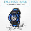 SYNOKE 9802 Children Sports Waterproof Digital Watch(Blue White)