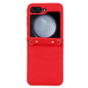 For Samsung Galaxy Z Flip5 Dual Card Slots Folding Phone Case(Red)