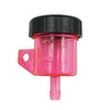 2 PCS Motorcycle Modification Accessories Off-Road Vehicle Large Displacement Straight Pump Transparent Oil Cup Brake Pump Modified Oil Pot(Straight Red)