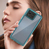 For Asus Zenfone 11 Ultra Colorful Series Acrylic Hybrid TPU Phone Case(Transparent Blue)