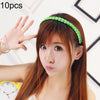 10 PCS Wig Twist Braid Jewelry Headband Hair Buckle(Grass Green)