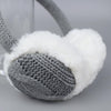 Autumn and Winter Ladies Wild Rabbit Fur Warm Earmuffs, Size:One Size(Black)