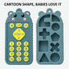 Cartoon Reomte Baby Teething Toys Silicone Baby Teether for Newborn Toddlers Infants, Style: Bunny Black