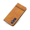 For Samsung Galaxy A36 5G AZNS Magnetic Calf Texture Flip Leather Phone Case(Light Brown)