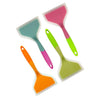 Silicone Nonstick Spatula Wide Mouth Steak Pizza Spatula Kitchen Tool(Pink + Green)