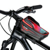 WILD MAN ES12 1L Mountain Bike Front Beam Bag Bicycle Waterproof Phone Saddle Bag, Color: Black