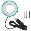 2UUL LED Ring Light 6500K-7000K | 16-62mm Microscope | USB