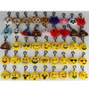 20 PCS Creative Plush Doll Mobile Pendants Gift Cartoon Cute Facial Expression Decorations Keychains with Hook