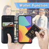 For Alcatel 1S 2021 Cubic Grid Pressed Horizontal Flip Magnetic PU Leather Case with Holder & Card Slots & Wallet(Black)