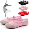 Flats Soft Ballet Shoes Latin Yoga Dance Sport Shoes for Children & Adult(Pink)