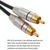 XLR Female To 2RCA Male Plug Stereo Audio Cable, Length: 0.5m