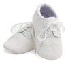 D0772 Cotton Uppers Semi-Rubber Soles Non-Slip Baby Walking Shoes, Size: 11cm(White)