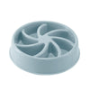 Slow Feeder Dog & Cat Bowl, Blue Windmill Design