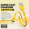 WK WDC-09i 2.4A USB to 8 Pin Silicone Data Cable, Length: 1.2m(White)