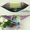 Outdoor Camping Mosquito-Proof Shade Hammock Parachute Cloth Printed Mosquito Net Hammock, Size: 275X145cm(Maple Leaf)