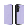For Samsung Galaxy S25+ 5G Magnetic Armor Series RFID Card Slots Leather Phone Case(Purple)