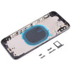 iPhone XS Back Cover Replacement Black - Incl. Camera Lens & SIM Tray