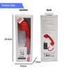 3.5mm Plug Mic Retro Telephone Anti-radiation Cell Phone Handset Receiver(Red)