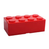 Household Stackable Building Block Organizer Student Desktop Plastic Storage Box, Model: Rectangular Red