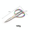 K82 Stainless Steel Alloy Scissors Multifunctional Household Powerful Diamond Scissors(Golden)