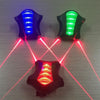 Starfish 5 LED Bicycle Laser Tail Light Safety Lights Mountain Bike Accessories(Red)