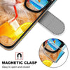 For Alcatel 3X 2020 Coloured Drawing Cross Texture Horizontal Flip PU Leather Case with Holder & Card Slots & Wallet & Lanyard(Cat Drinking Soda)