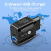 18W PD + QC 3.0 Fast Charge Travel Charger Power Adapter With LED Indication Function(UK Plug White)