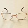 Full Metal Frame Resin Lenses Presbyopic Glasses Reading Glasses +2.00D(Gold)