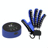 Intelligent Robot Split Finger Training Rehabilitation Glove Equipment With EU Plug Adapter, Size: XXL(Blue Right Hand)