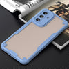 For Samsung Galaxy A36 5G Armor Glaze PC Hybrid TPU Phone Case(Blue)