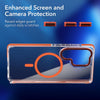 For Samsung Galaxy S25 Ultra 5G Dual-Color Clear Acrylic Hybrid TPU MagSafe Phone Case(Black)
