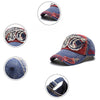13948 Shark Pattern Washable Baseball Cap Spring and Autumn Sun Hat, Size:One Size(Dark Gray)