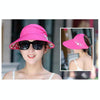 Women Summer Casual  Going Out Ultraviolet-proof Korean Style Folded Sun Block Hat Breathable And Light