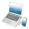 General-purpose Increased Heat Dissipation For Laptops Holder, Style: with Mobile Phone Holder(White)