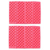 2 PCS Portable Folding Cellular Massage Cushion Outdoors Damp Proof Picnic Seat Mats EVA Pad(Red)