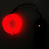 Flexible LED Light EL Wire String Strip Rope Glow Decor Neon Lamp USB Controlle 3M Energy Saving Mask Glasses Glow Line F277(Red Light)