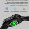 ET580 2.04 inch AMOLED Screen Sports Smart Watch Support Bluetooth Call /  ECG Function(Blue Silicone Band)