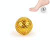 1 Pair Magnetic Massage Ball Relax Muscle Finger Plantar Pressure Massage Stab Ball, Size:4.7cm(Gold)
