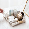 Plastic Multifunctional Dresser Cosmetics Shelf Storage Box(Transparent)