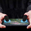 1 Pair Carbon Fiber Touchscreen Anti-slip Anti-sweat Gaming Finger Cover for Thumb / Index Finger (Grey)