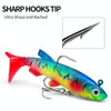 PROBEROS DW6087 T-Tail Lead Fish Soft Lure Sea Bass Boat Fishing Bionic Fake Bait, Specification: 7.5cm/13.5g(Color E)