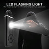 Rechargeable Personal Safety Alarm Keychain 130dB LED Light - Black