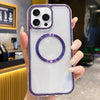 For iPhone 11 Pro 3 in 1 Airbag CD Texture MagSafe Phone Case(Purple)