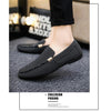 Man Casual Canvas Shoes One-Legged Lazy Cloth Shoes, Size: 44(Gray Dark Texture)