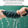 Universal Knitted Washable Toilet Pad Home Thickened Warm Toilet Cover, Style: With Handle Pink